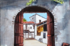 Mendrisio com'era - Nel cortile