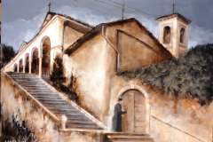 Scalinata chiesa S. Zenone - Salorino anni '40